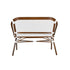 Toulouse White on White French Bistro Set with 48"x36" Table and 2 Benches FBK-WWD-4836X2B