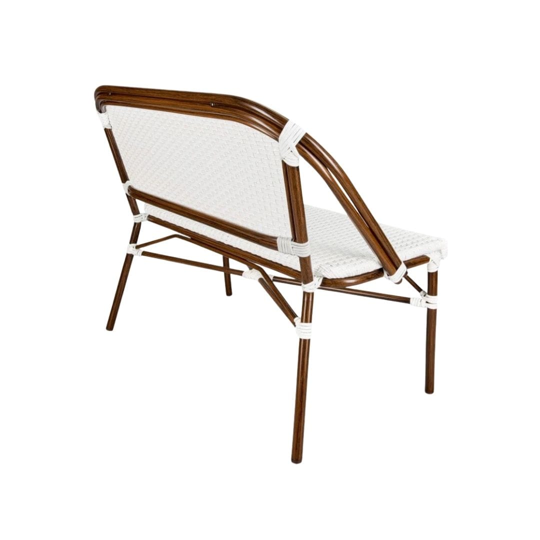 Toulouse White on White French Bistro Set with 48