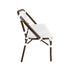 Toulouse White on White French Bistro Set with 48"x36" Table and 2 Benches FBK-WWD-4836X2B