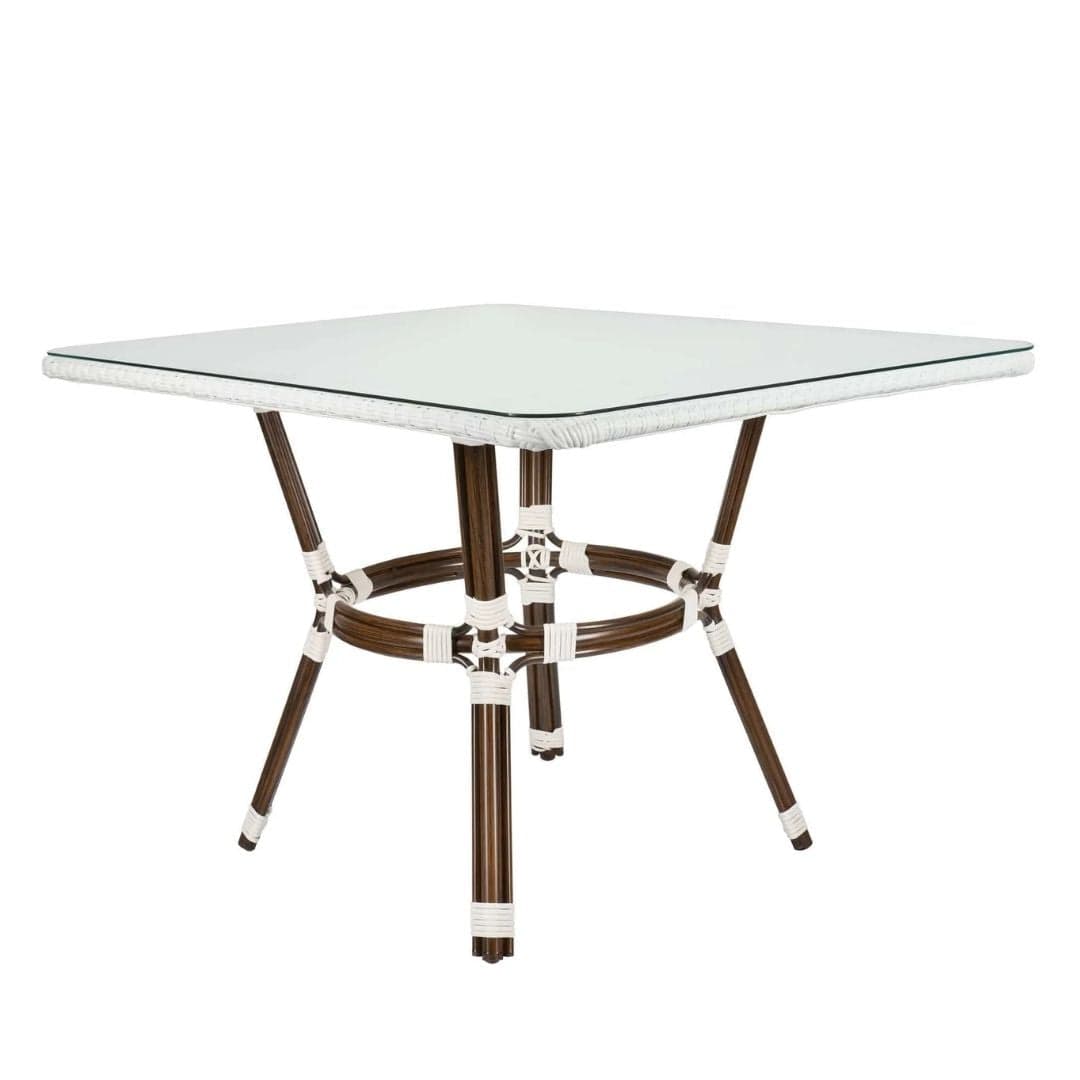 Toulouse White on White French Bistro Set with 48