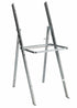 White WoodGrain™ Resin Steel Skeleton™ Folding Chair with White Seat