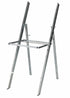 Chivari Silver Onyx with Vinyl Cushion Resin Steel Skeleton™ Folding Chair CFRSO-ST-A