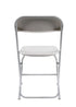 Chivari 100 Chair Pack White Folding Chairs (Steel-Poly Chair) CFPW-CX-T-100