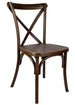 Chivari Fruitwood Resin Cross Back Chair CXRF-ZG-T