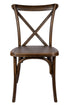 Chivari Fruitwood Resin Cross Back Chair CXRF-ZG-T