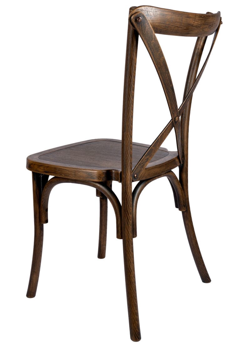 Chivari Fruitwood Resin Cross Back Chair CXRF-ZG-T