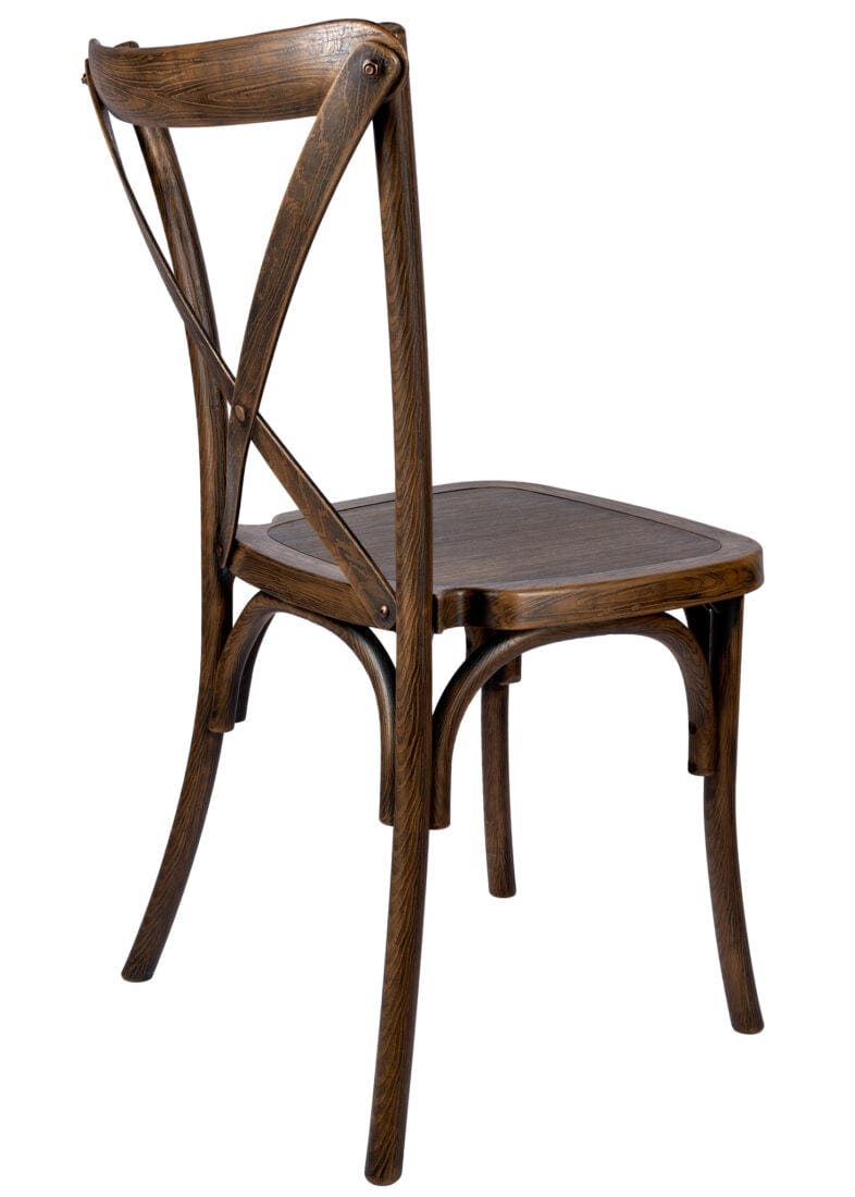 Chivari Fruitwood Resin Cross Back Chair CXRF-ZG-T