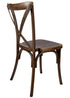 Chivari Fruitwood Resin Cross Back Chair CXRF-ZG-T