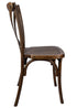 Chivari Fruitwood Resin Cross Back Chair CXRF-ZG-T