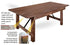 Chivari 96" x 40" (8 Foot) Fruitwood Rectangle Straight Leg Wood Farm Table TFARMRT9640-FRUITWOO-S-LEG-AX-T