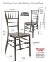 Chivari Fruitwood Resin Steel Skeleton™ Chiavari Chair CCRF-STEEL-AX-T