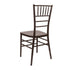 Chivari Fruitwood Resin Steel Skeleton™ Chiavari Chair- 2 Pack - Some Assembly Required CCRF-U2-STEEL-AX-T-2