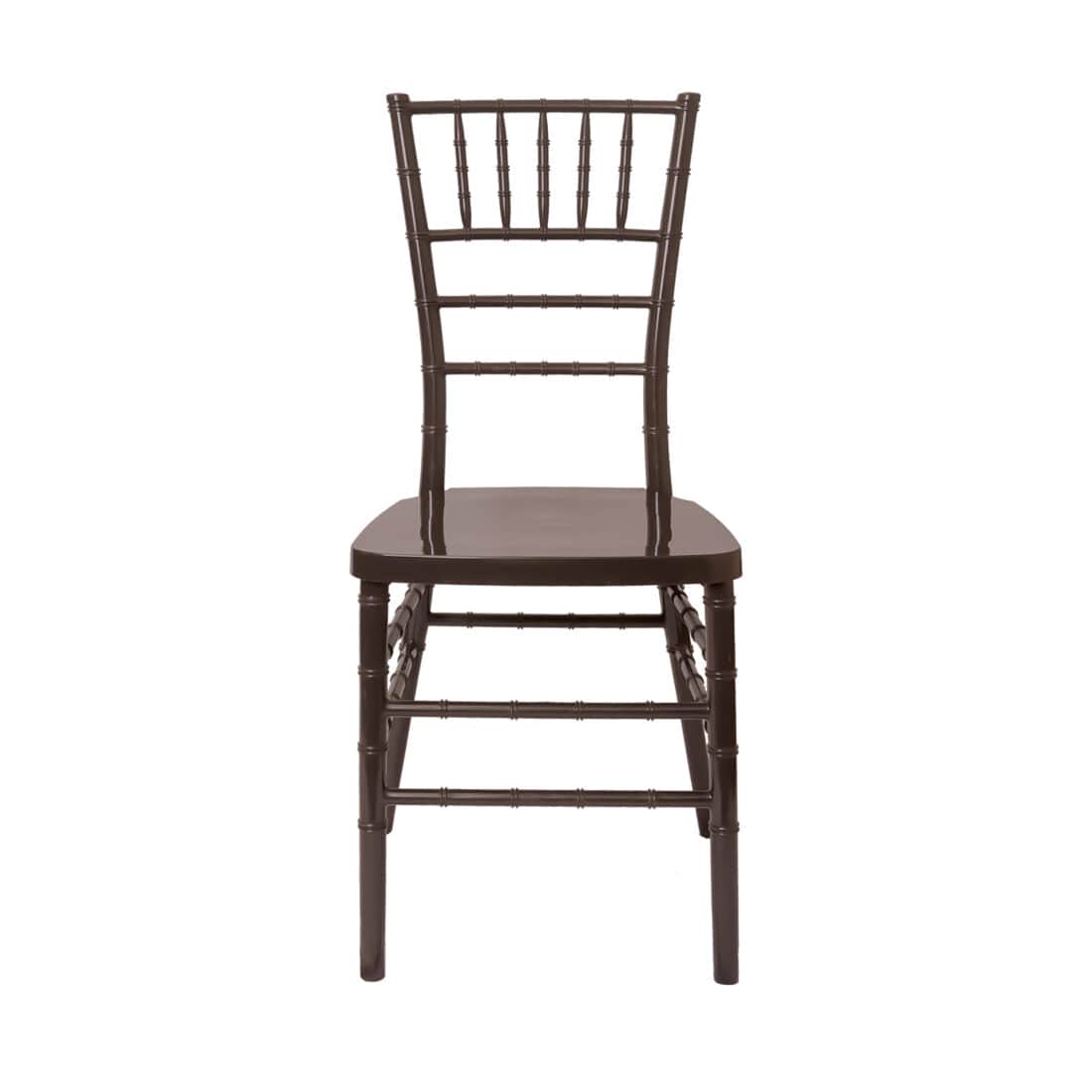 Chivari Fruitwood Resin Steel Skeleton™ Chiavari Chair- 4 Pack - Some Assembly Required CCRF-U4-STEEL-AX-T-4