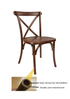 Fruitwood Steel Skeleton™ Resin Cross Back Chair