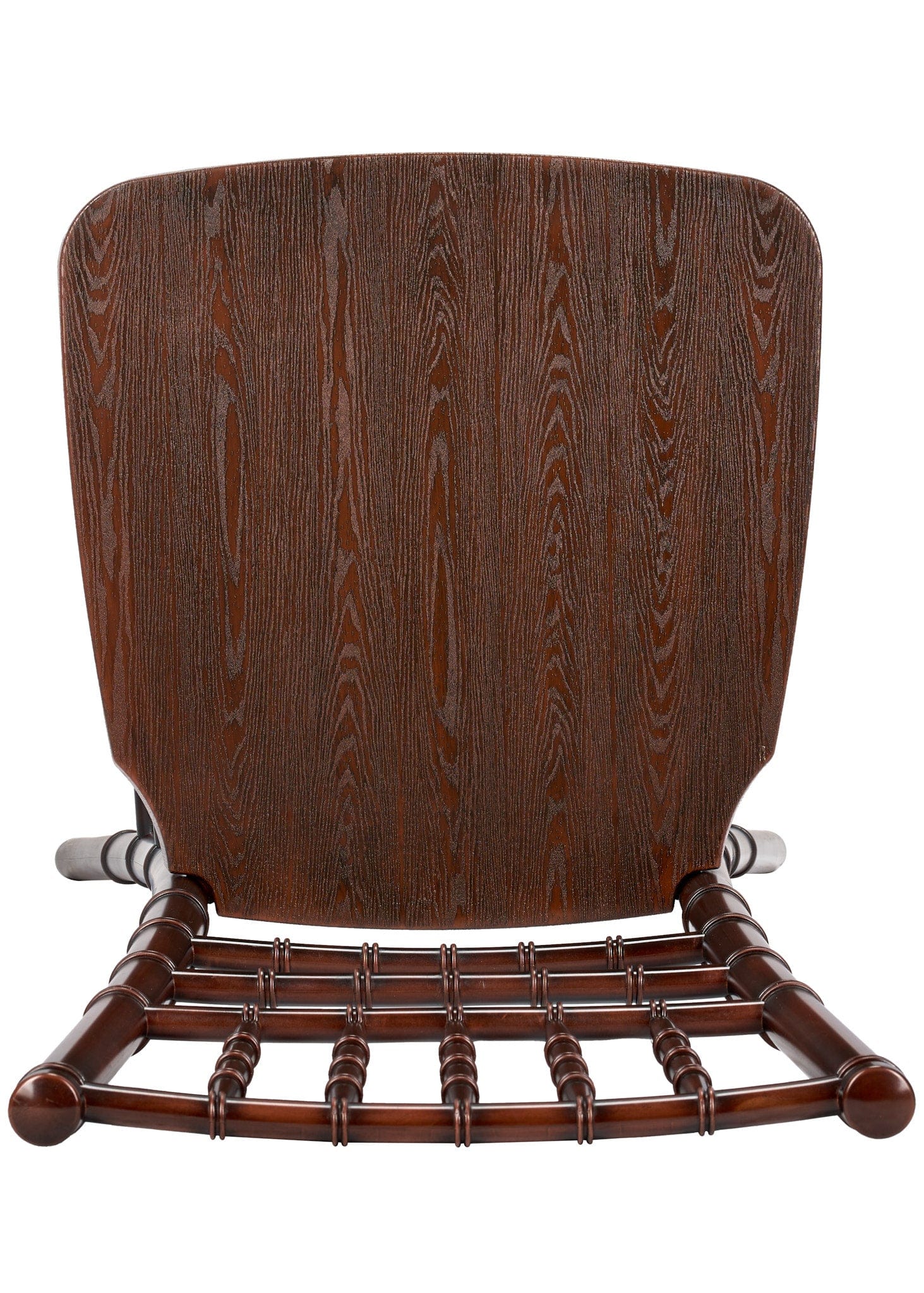 Chivari Fruitwood WoodGrain™ Resin Steel Skeleton™ Chiavari Barstool BCRFB-ST-AX-T