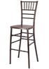 Chivari Fruitwood WoodGrain™ Resin Steel Skeleton™ Chiavari Barstool BCRFB-ST-AX-T