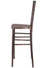 Chivari Fruitwood WoodGrain™ Resin Steel Skeleton™ Chiavari Barstool BCRFB-ST-AX-T