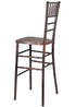 Chivari Fruitwood WoodGrain™ Resin Steel Skeleton™ Chiavari Barstool BCRFB-ST-AX-T