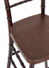 Chivari Fruitwood WoodGrain™ Resin Steel Skeleton™ Chiavari Barstool BCRFB-ST-AX-T