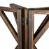 36" (3 Foot) Fruitwood Round Farm Cocktail Table Some Assembly Required
