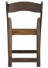 Chivari Fruitwood WoodGrain™ Resin Folding Chair with Ivory Seat CFRFB-IVY-AX-T