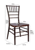Chivari Fruitwood WoodGrain Resin Steel Skeleton™ Chiavari Chair CCRFB-STEEL-AX-T