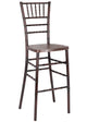 Chivari Fruitwood WoodGrain™ Resin Steel Skeleton™ Chiavari Barstool BCRFB-ST-AX-T