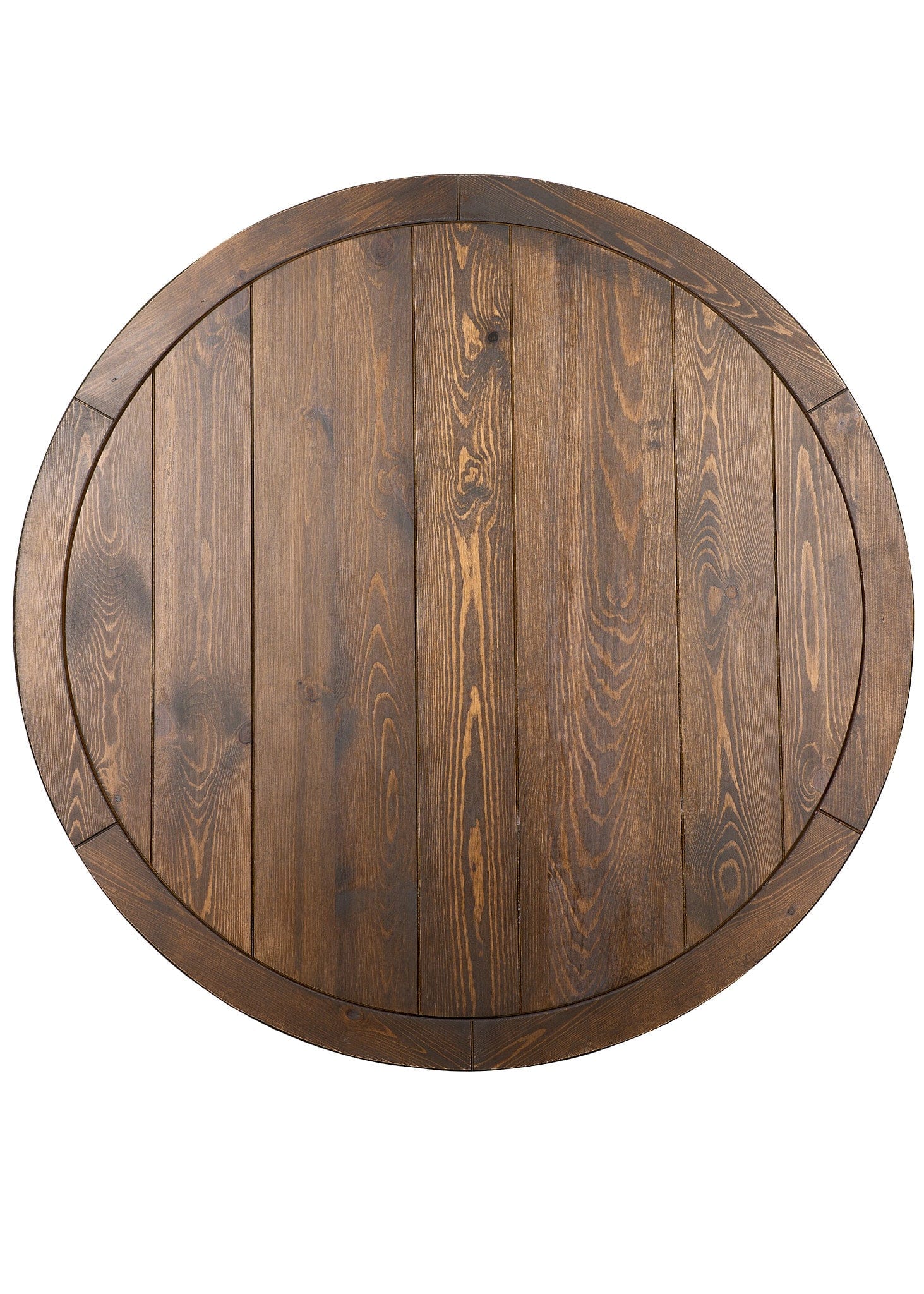 Chivari 36" (3 Foot) Fruitwood Round Farm Cocktail Table Some Assembly Required TFARMCKTL36-FR-AX-T