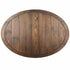 36" (3 Foot) Fruitwood Round Farm Cocktail Table Some Assembly Required