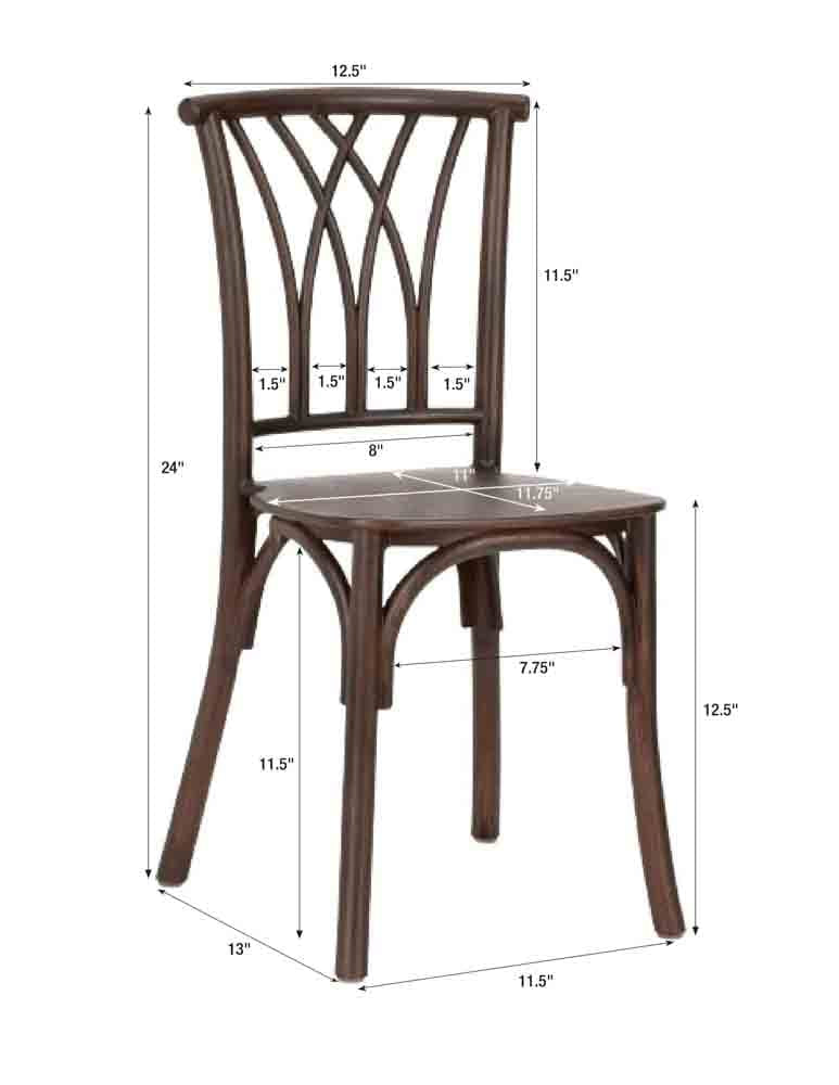 Chivari Kids Fruitwood ToughResin™ Willow Chair CWRF-KID-ZG-T