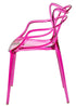Chivari Fuchsia Clear Resin Orbit Chair CSRF-ZG-T
