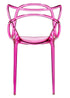 Chivari Fuchsia Clear Resin Orbit Chair CSRF-ZG-T