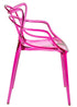 Chivari Fuchsia Clear Resin Orbit Chair CSRF-ZG-T