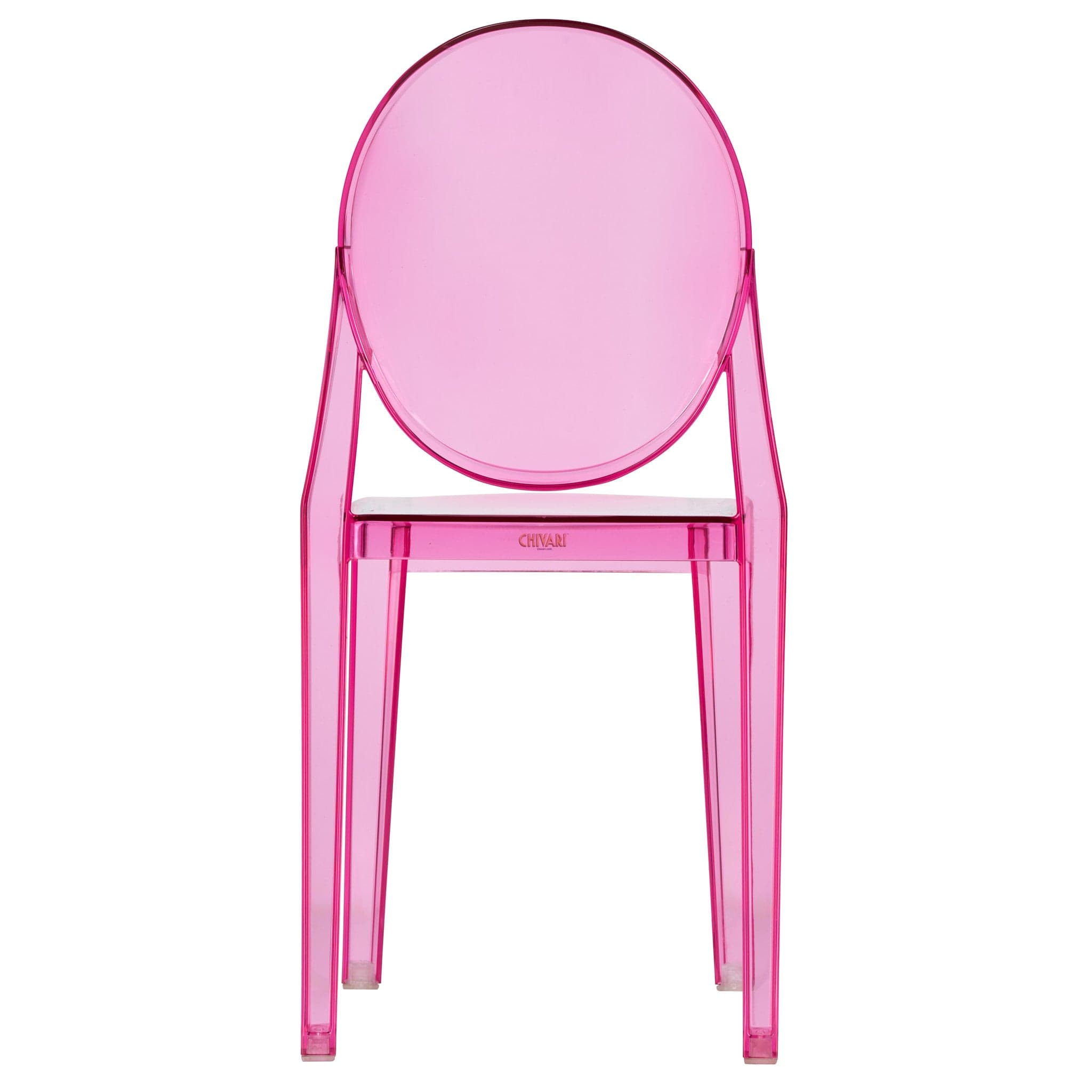 Chivari Fuchsia Resin Kids Victoria Ghost Chair CGVRF-KID-ZG-T