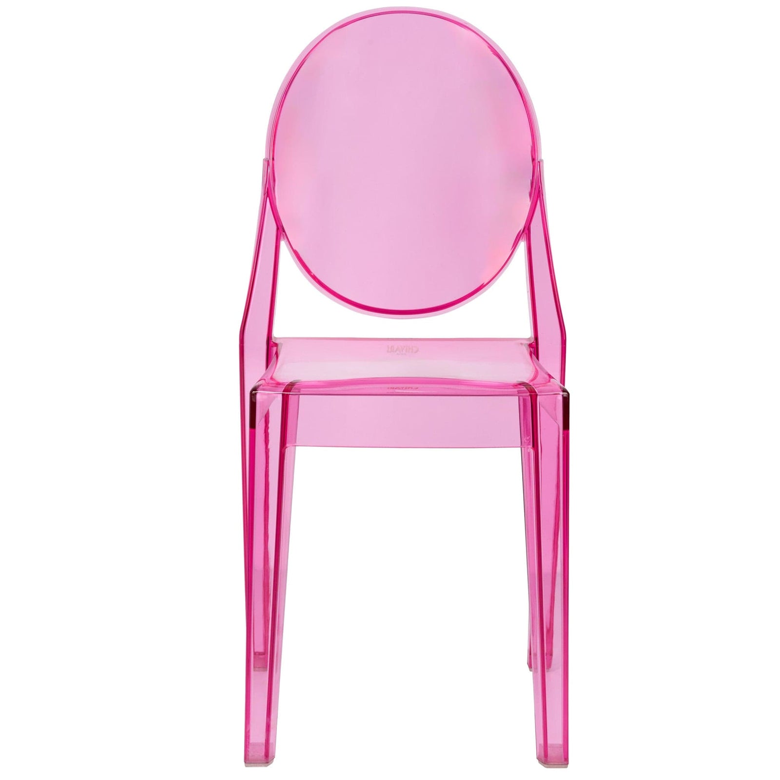 Chivari Fuchsia Resin Kids Victoria Ghost Chair CGVRF-KID-ZG-T