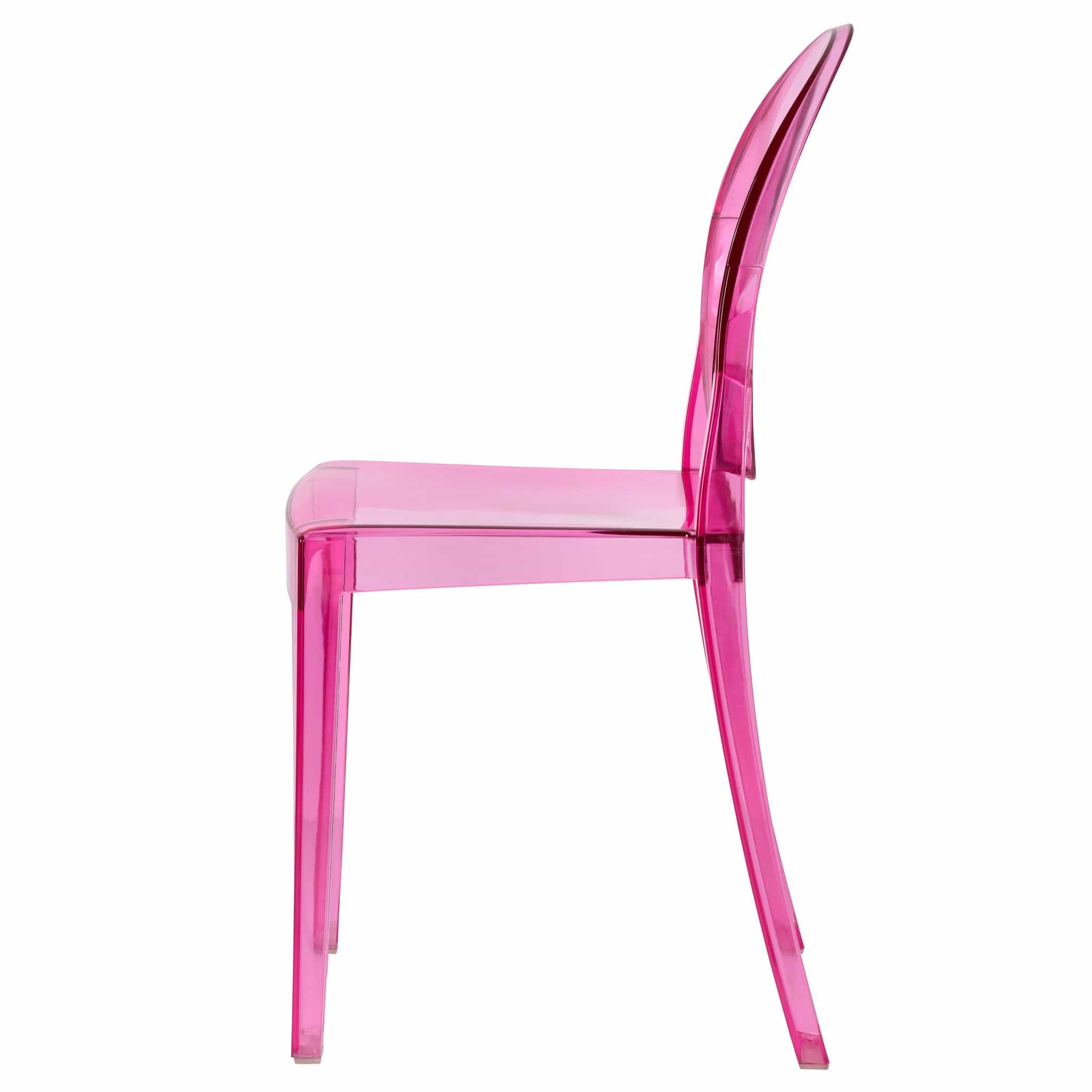 Chivari Fuchsia Resin Kids Victoria Ghost Chair CGVRF-KID-ZG-T