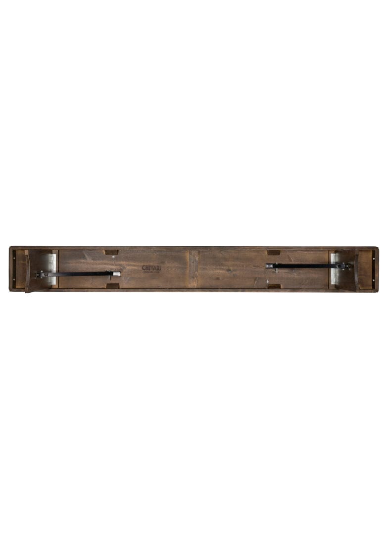 Chivari Fruitwood 8 Foot (96" x 12") Rectangle Farmhouse Table Bench TFARM-BENCH-9612-FRTWD-AX-T