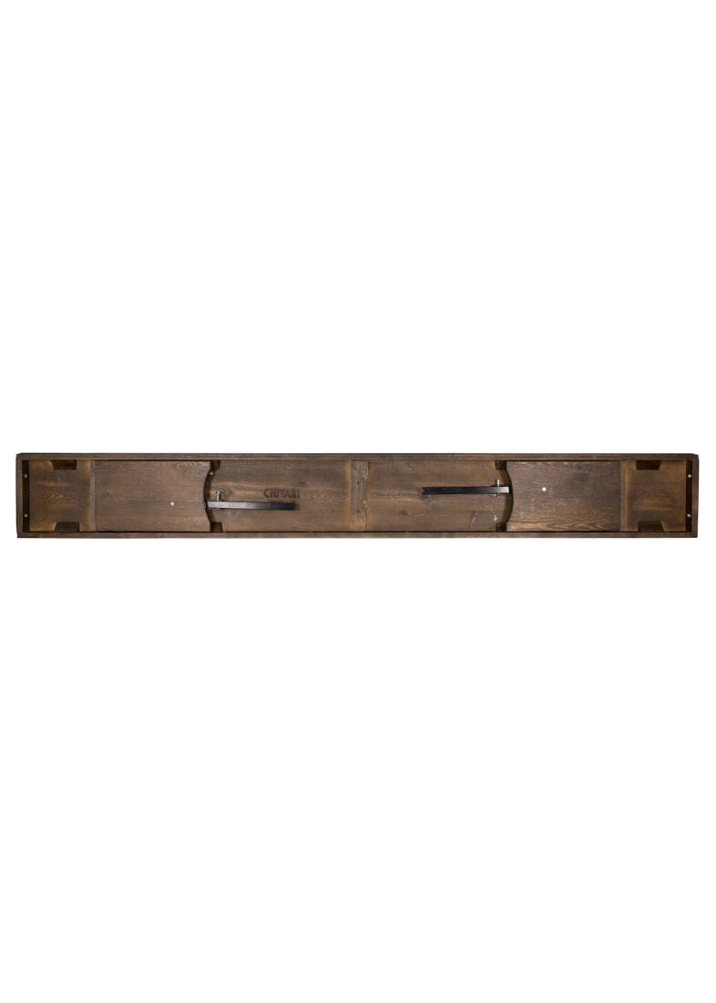 Chivari Fruitwood 8 Foot (96" x 12") Rectangle Farmhouse Table Bench TFARM-BENCH-9612-FRTWD-AX-T