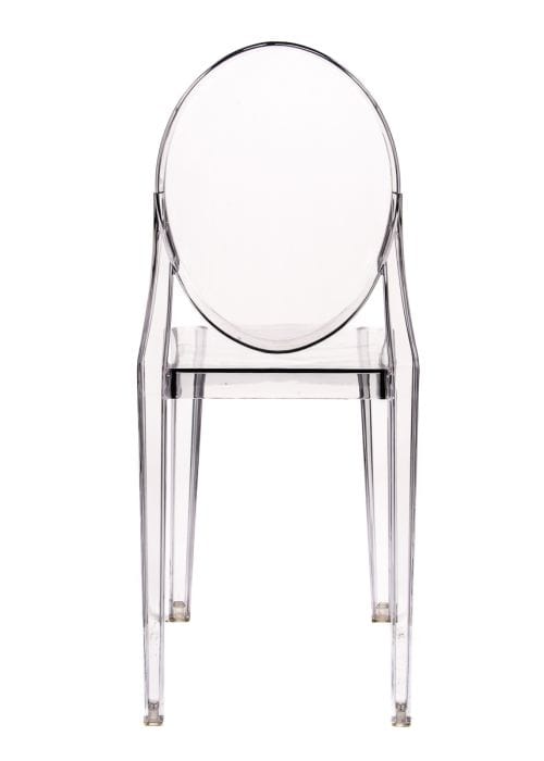 Chivari 56 Chair Pack Clear Resin Oval Back Victoria Ghost Chair CGRVC-ZG-T-56