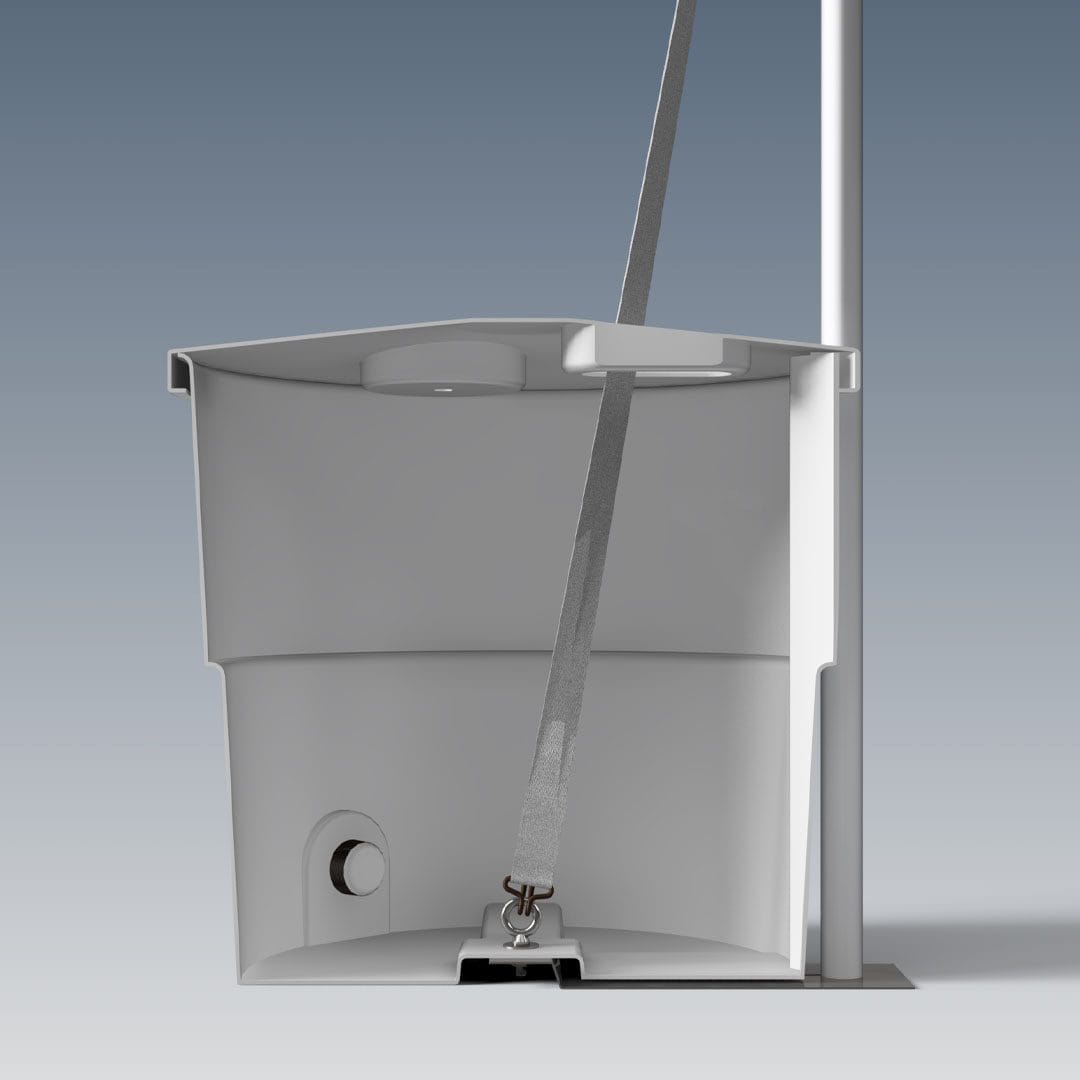 Chivari 30x30 Frame Tent with Ballasting System – Heavy-Duty Commercial Event Tent AMT-BDL-FRT-30x30-WHT-TBS-7F