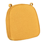 Gold with Gold Piping 2.5" Thick Chair Cushion - World's Best Cushions