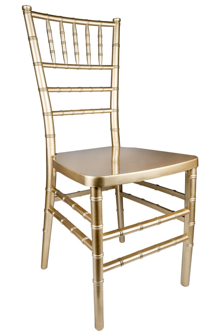 Chivari Gold ToughResin™ Chiavari Chair - 2 Pack - Some Assembly Required CCRG2-U-ZG-T-2