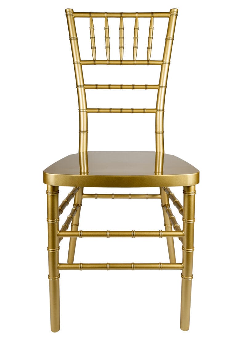 40 Chair Pack Classic Gold Steel Skeleton™ Resin Chiavari Chair