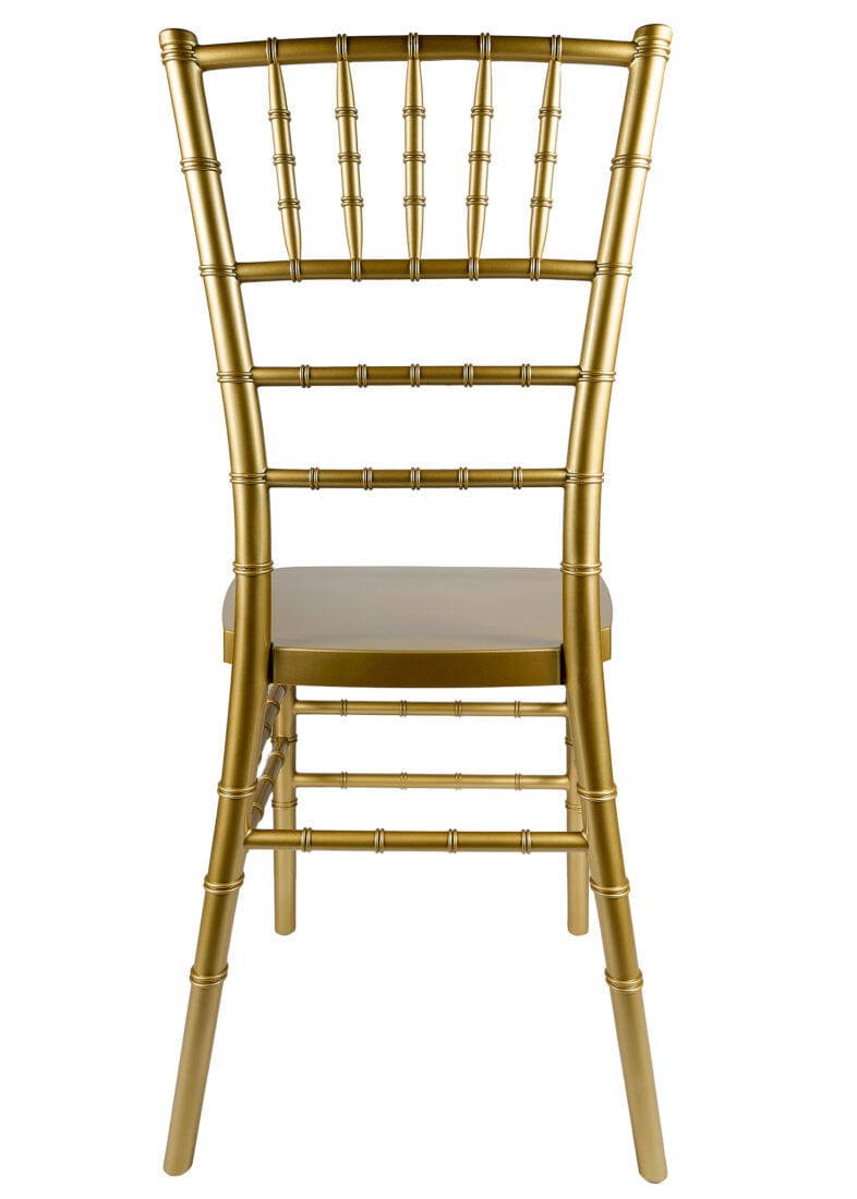 Chivari 40 Chair Pack Classic Gold Steel Skeleton™ Resin Chiavari Chair CCRG-STEEL-AX-T-40