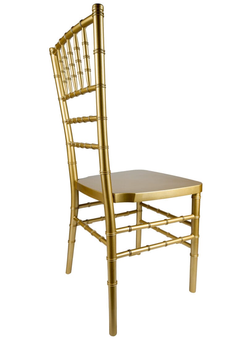 Chivari 40 Chair Pack Classic Gold Steel Skeleton™ Resin Chiavari Chair CCRG-STEEL-AX-T-40