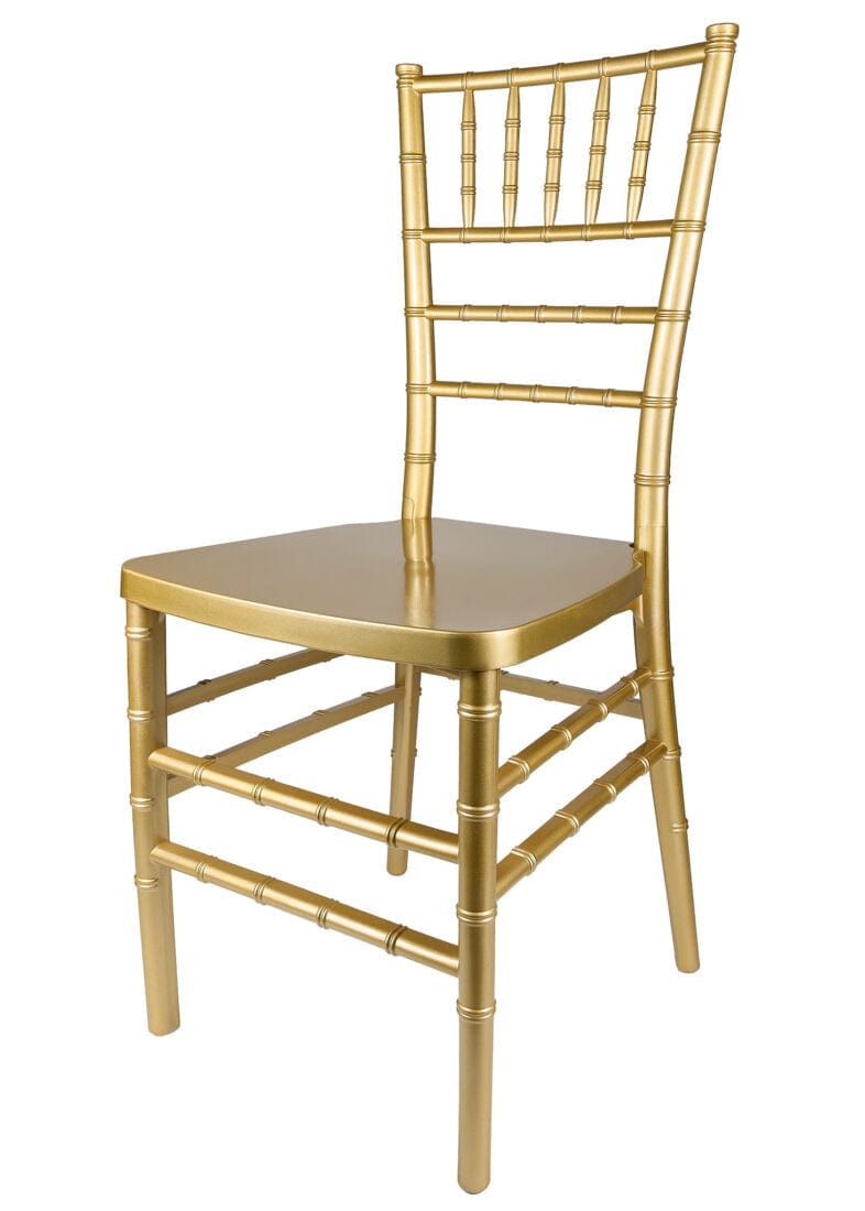 Chivari 40 Chair Pack Classic Gold ToughResin™ Chiavari Chair CCRG-MONO-AX-T-40