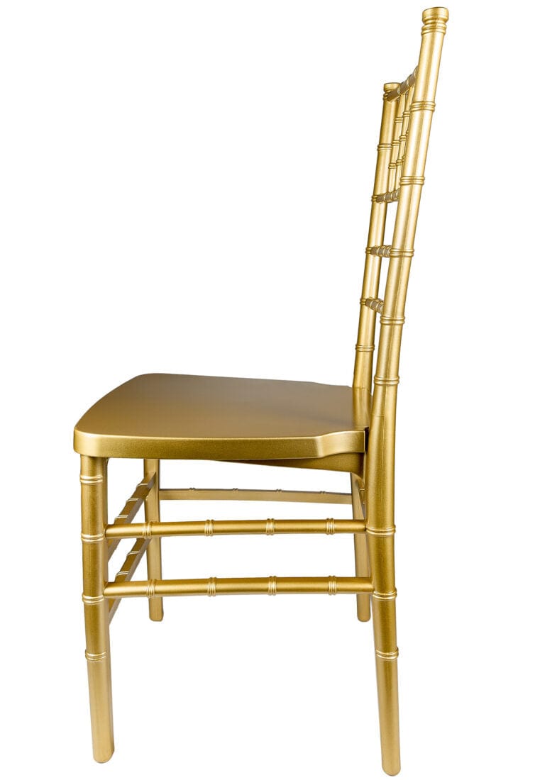 Chivari 40 Chair Pack Classic Gold ToughResin™ Chiavari Chair CCRG-MONO-AX-T-40