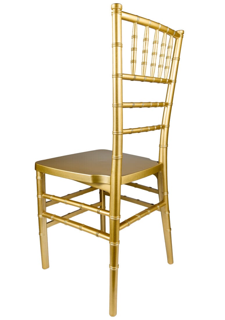 Chivari 40 Chair Pack Classic Gold ToughResin™ Chiavari Chair CCRG-MONO-AX-T-40