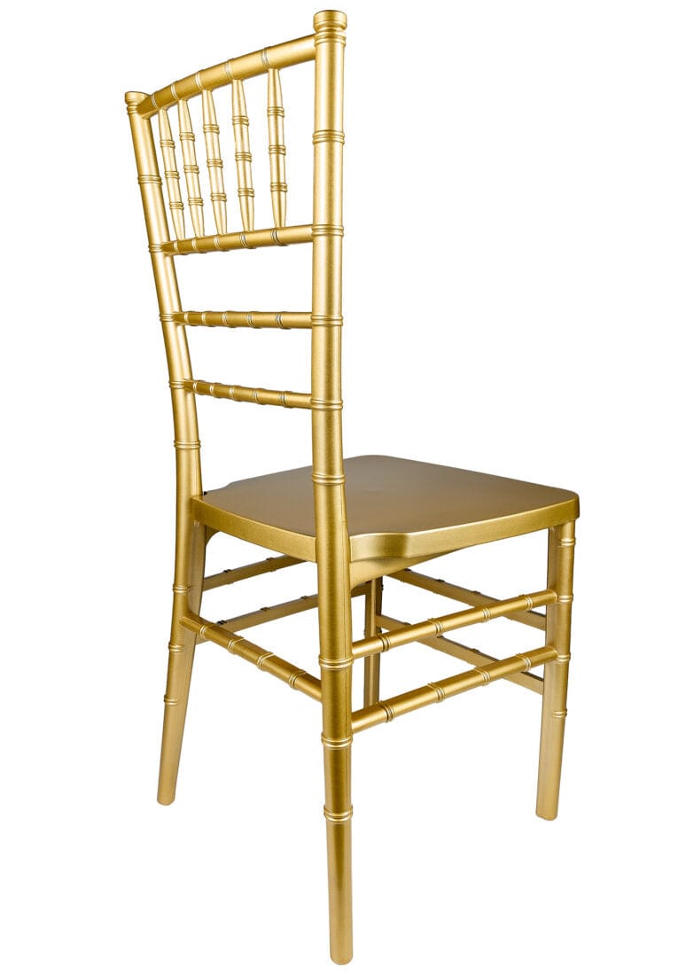 Chivari 40 Chair Pack Classic Gold ToughResin™ Chiavari Chair CCRG-MONO-AX-T-40
