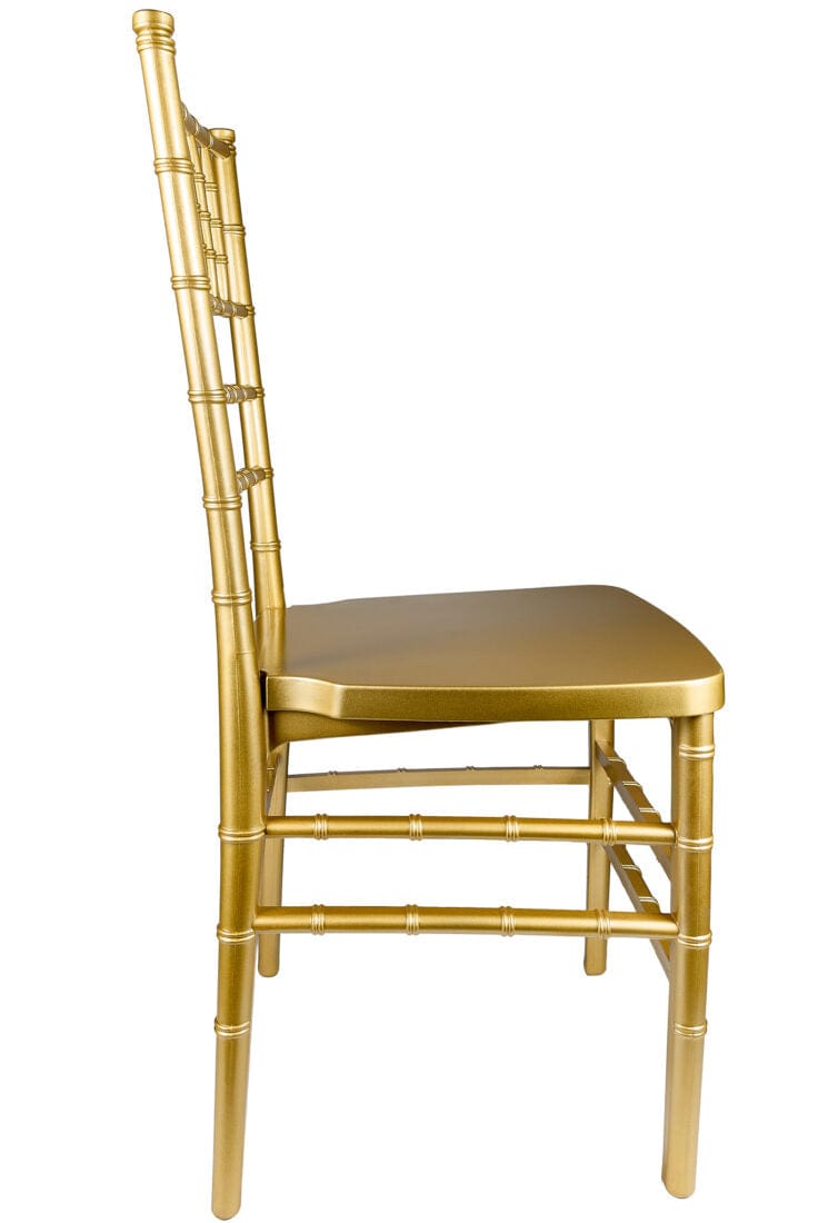 Chivari 40 Chair Pack Classic Gold ToughResin™ Chiavari Chair CCRG-MONO-AX-T-40